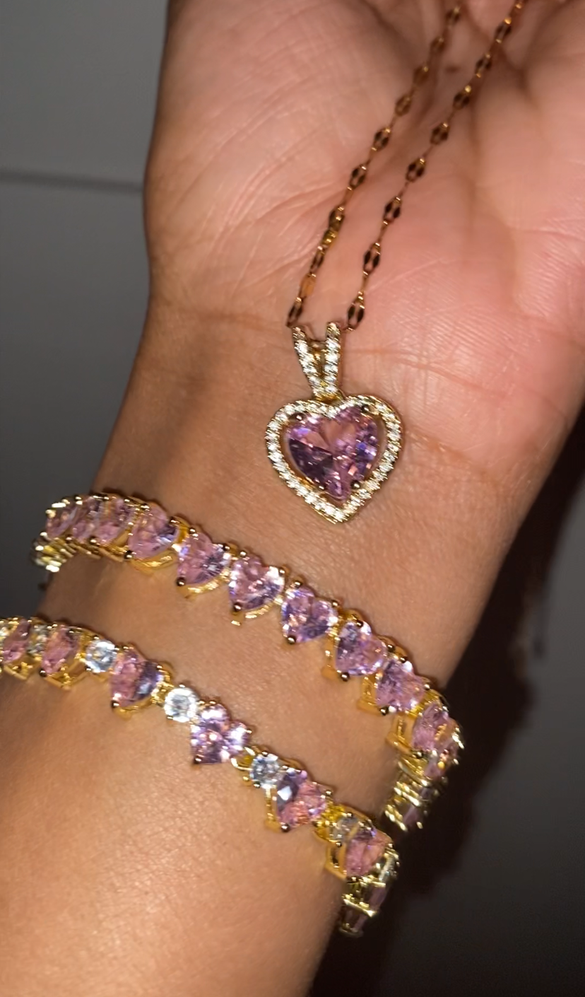 Lavish Pink Heart Set