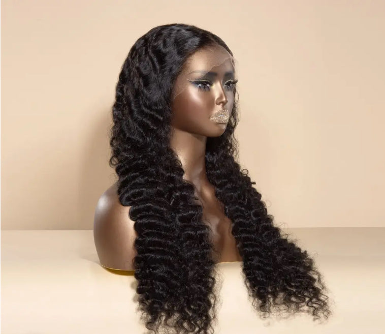 Lovely Pineapple Wave HD 13x4 Lace Wig – Pre-Plucked, Bleached Knots | 100% Human Hair