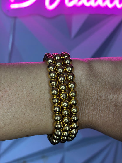 1pc Gold beaded bracelet