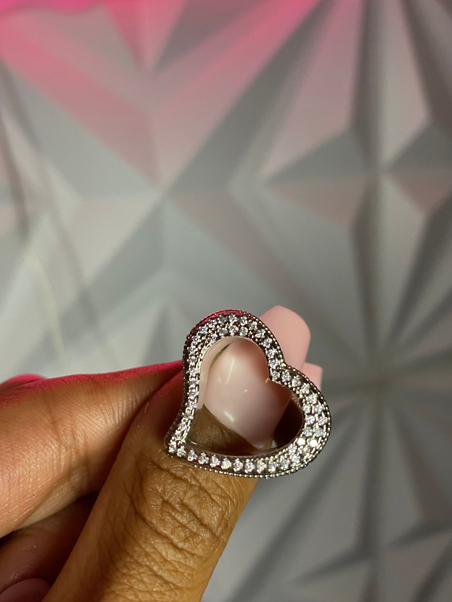 Open heart ring