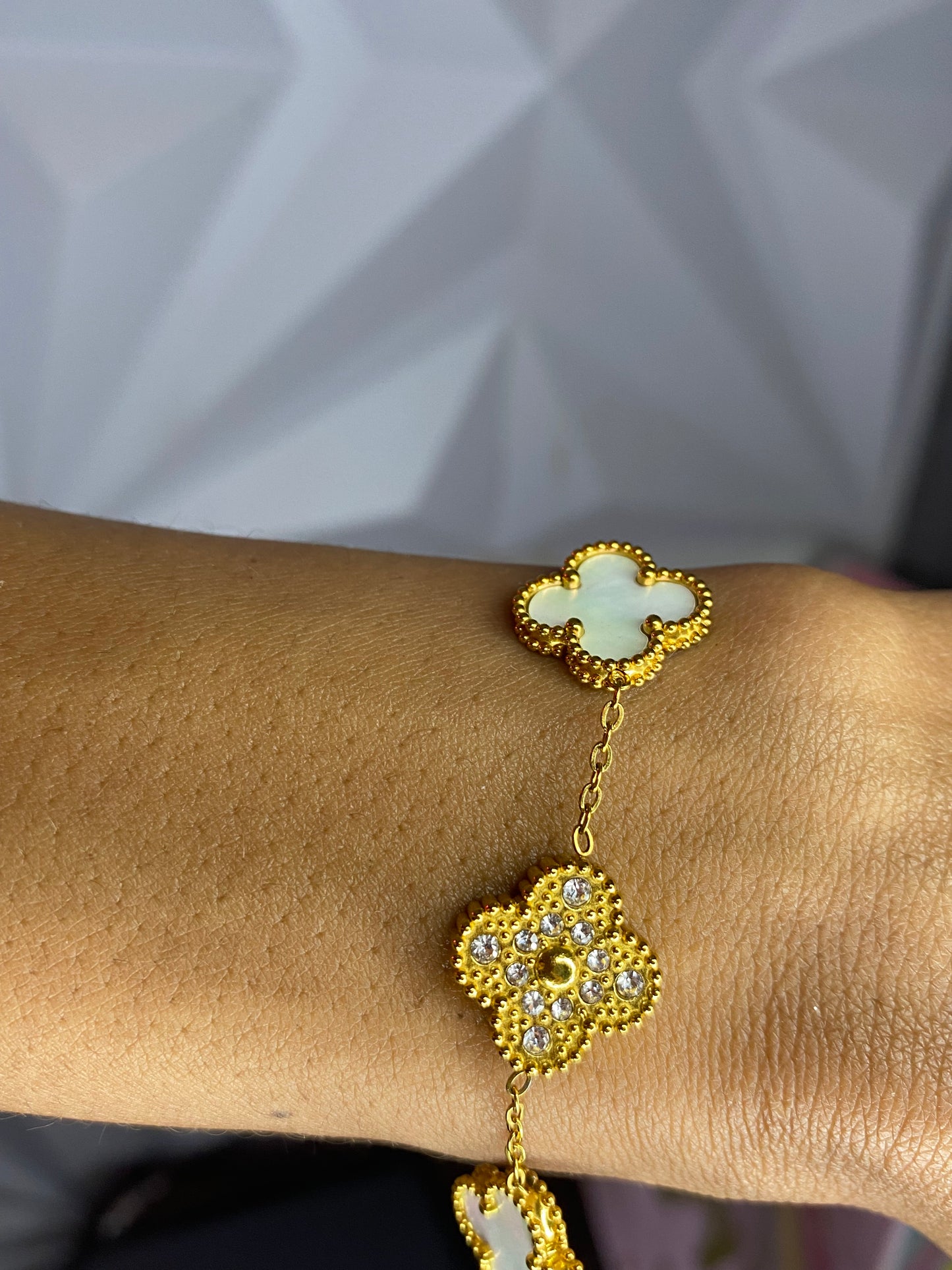 Gold and white clover