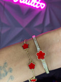 2pc clover & bangle set