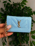 Baby blue mini bag