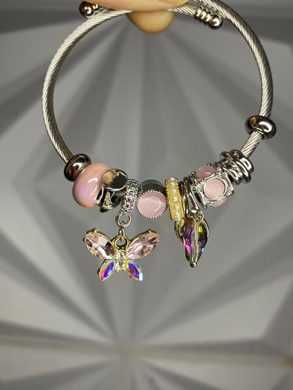 Butterfly charm bracelet