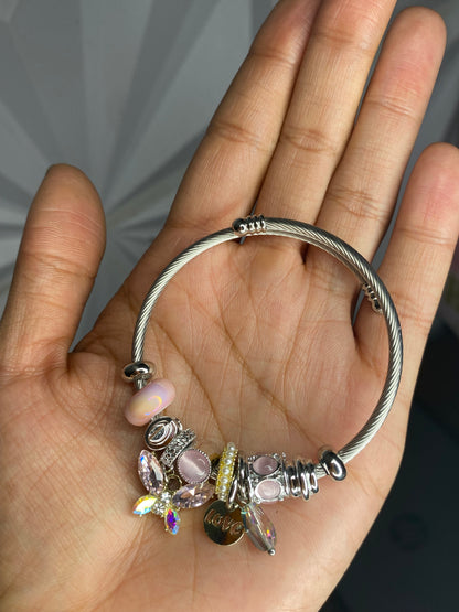 Butterfly charm bracelet