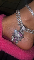 Y2K Hello Kitty Anklet – Silver 🎀✨