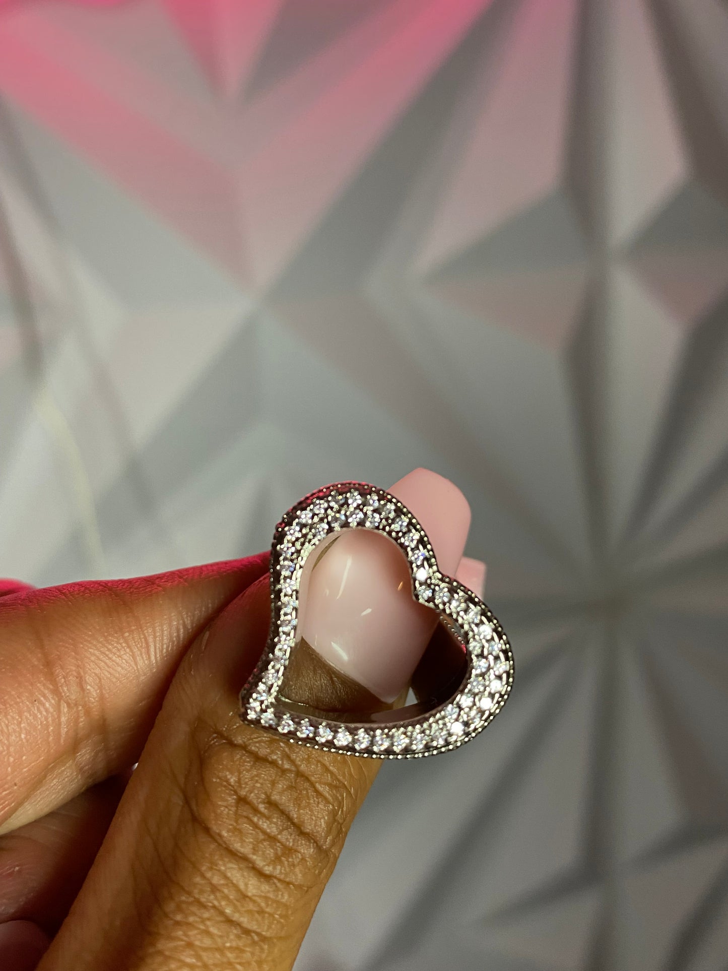 Open heart ring