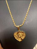 Y2K Betty Boop Money Girl Heart Necklace