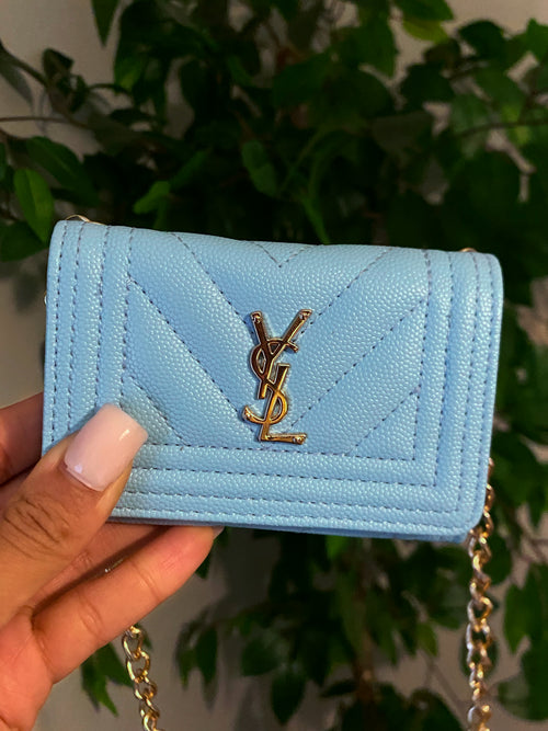 Baby blue mini bag