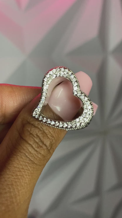 Open heart ring